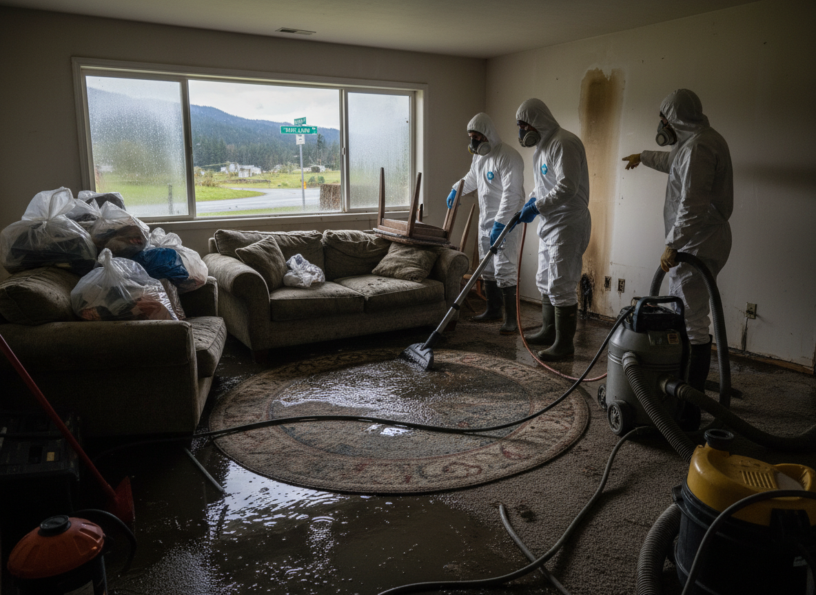 What to Do When Septic Backup Causes Water Damage Near Stanwood-Camano Roads