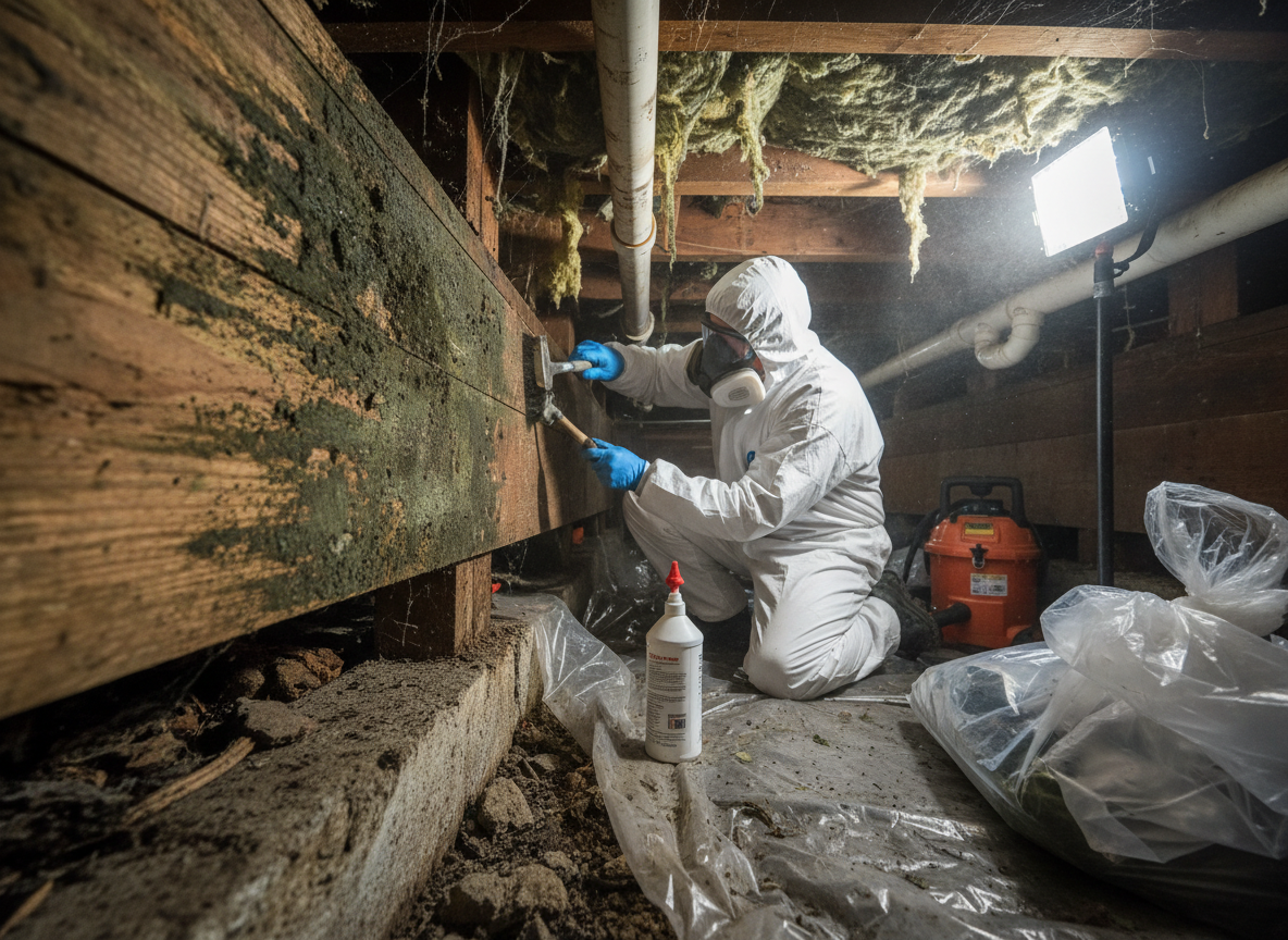 Crawl Space Mold Removal in Camano Island, WA