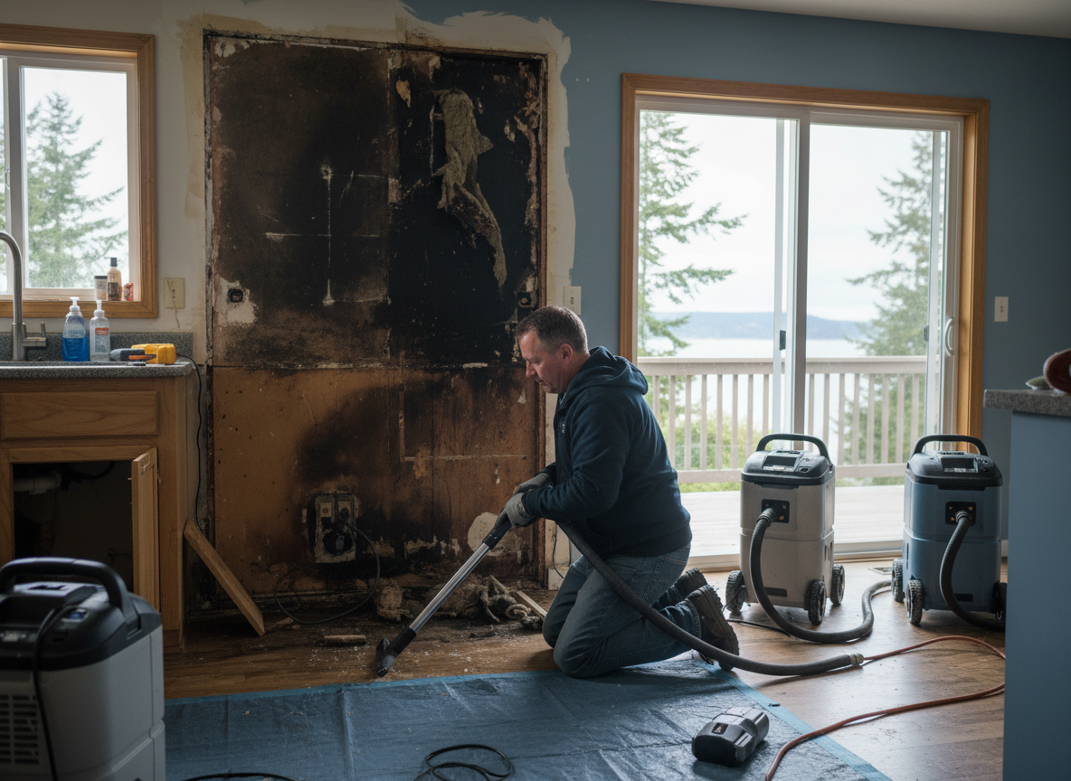 Kitchen Water Damage Repair in Camano Island, WA