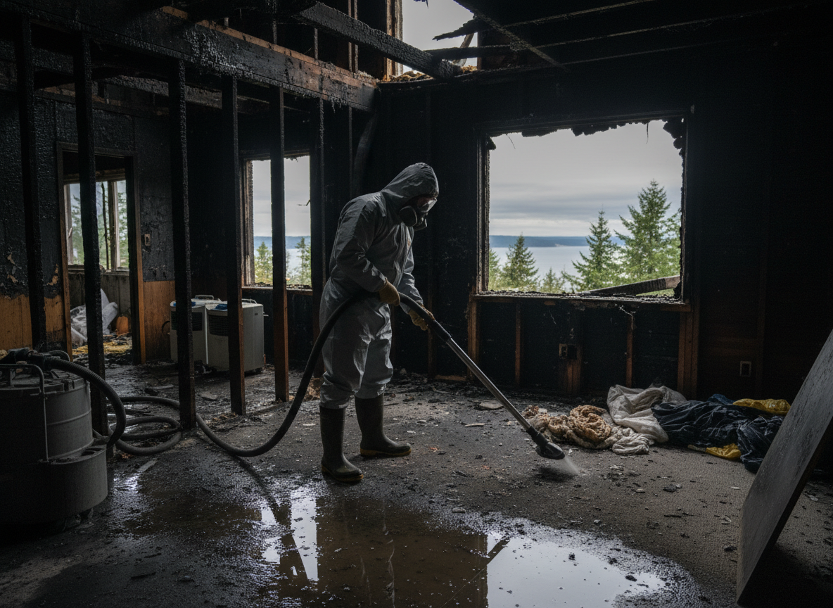 Water Damage Remediation After Fire in Camano Island, WA